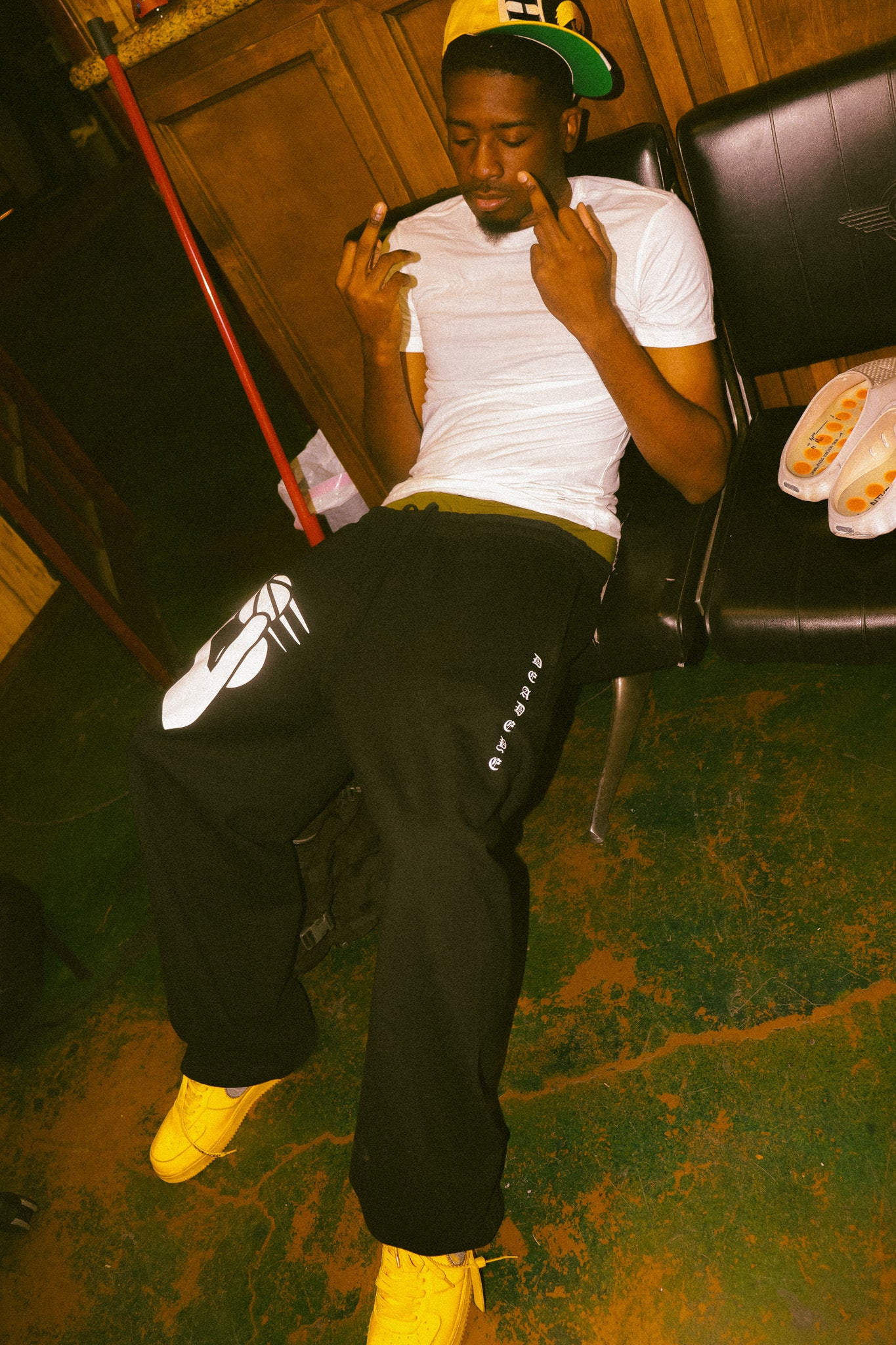 SG BLACK "JUMPER" SWEATPANTS