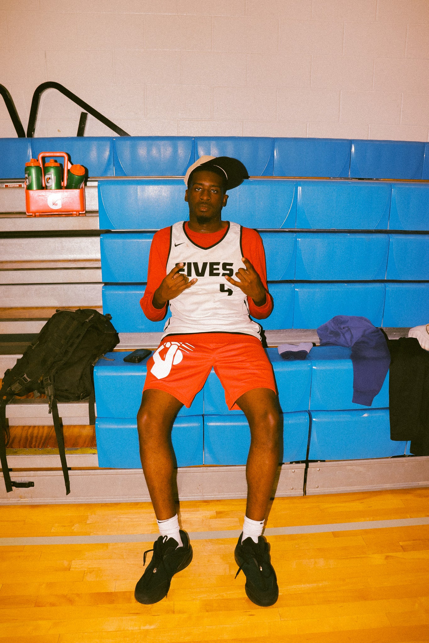 SG RED "JUMPER" PREMIUM MESH SHORTS